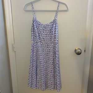 Old Navy Blue Patterned Dress